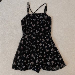 Strapless Black Romper